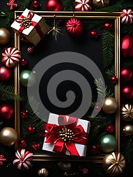 xmas frame illustration