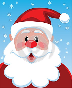 Xmas illustration of santa photo