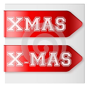 Xmas Red Label Ribbons