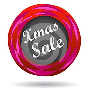 Xmas sale colorful icon