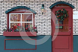 Xmas window and door