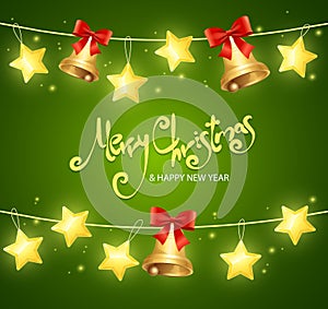 Xmass Card Background with Text. Vector photo