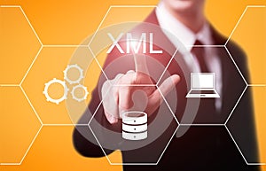 XML Code Programming Web Development Internet Technology Concept