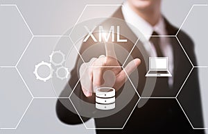 XML Code Programming Web Development Internet Technology Concept