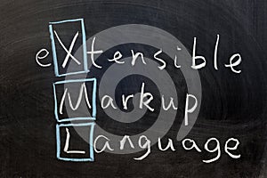 XML, extensible markup language photo