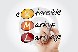 XML - eXtensible Markup Language, acronym photo