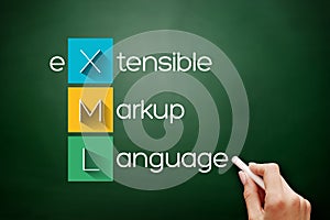 XML - eXtensible Markup Language acronym photo