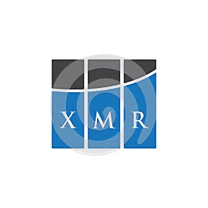 XMR letter logo design on white background. XMR creative initials letter logo concept. XMR letter design