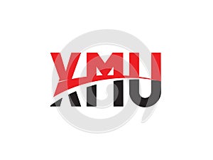 XMU Letter Initial Logo Design Vector Illustration