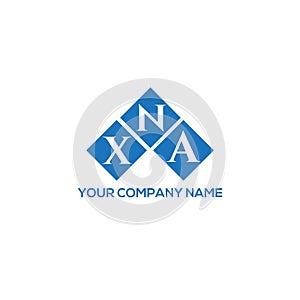 XNA letter logo design on WHITE background. XNA creative initials letter logo concept.