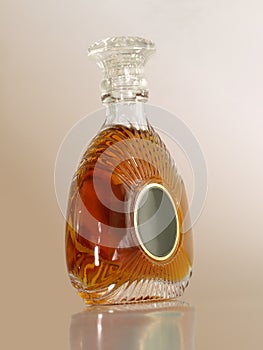 Xo brandy bottle