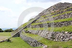 Xochicalco Pyramid access to acropolis