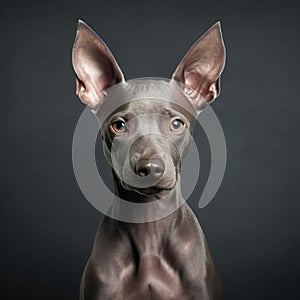 xoloitzcuintle, xoloitzcuintli or simply xolo, is a hairless dog breed native to Mexico It comes in Toy, Standard and Medium si