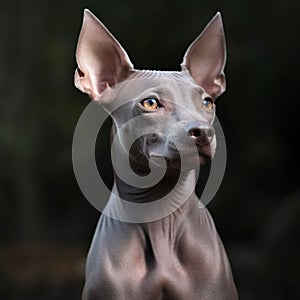 The xoloitzcuintle, xoloitzcuintli or xolo, is a hairless dog breed native to Mexico It comes in Toy, Standard and Medium sizes.