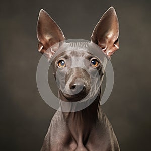 The xoloitzcuintle, xoloitzcuintli or xolo, is a hairless dog breed native to Mexico It comes in Toy, Standard and Medium sizes.