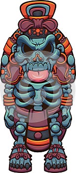 Aztec god of the underworld Xolotl character. photo