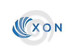 XON letter logo design on white background. XON creative circle letter logo concept. XON letter design