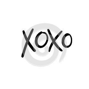 XoXo. Christmas and Happy New Year cards. Modern calligraphy. Hand lettering for greeting cards, photo overlays