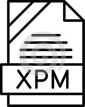 XPM Outline Vector Icon