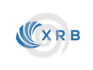 XRB letter logo design on white background. XRB creative circle letter logo