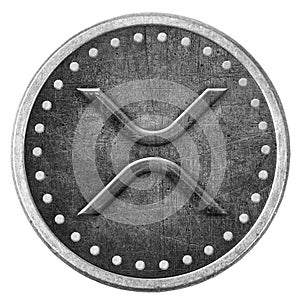 XRP Grunge Silver Coin, Token