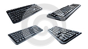 Xtech XTK-130E USB Keyboard on transparent background