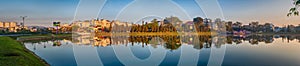 Xuan Huong Lake, Dalat, Vietnam. Panorama