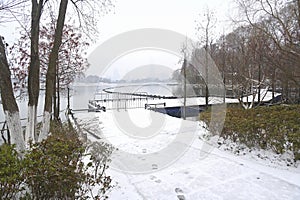 Xuanwu Lake snow scene