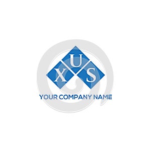 XUS letter logo design on white background. XUS creative initials letter logo concept. XUS letter design