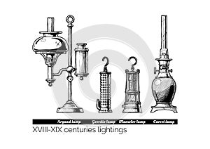 XVIII - XIX centuries lightings