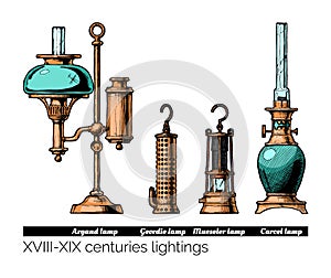 XVIII - XIX centuries lightings photo