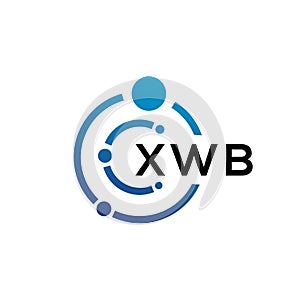 XWB letter technology logo design on white background. XWB creative initials letter IT logo concept. XWB letter design