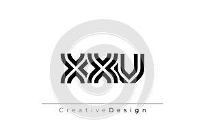 XXV Creative Unique Modern Letter Logo Design