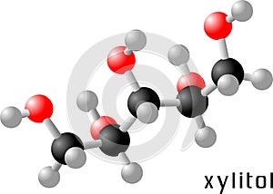 Xylitol molecule