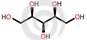 Xylitol structural formula