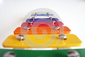 Xylophone  on white background photo