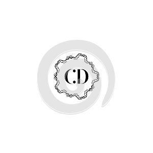 CD Creative Unique abstract geometric vector logo design