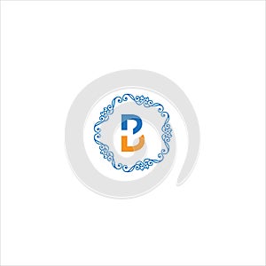 B Creative Unique abstract geometric vector logo design