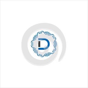 D Creative Unique abstract geometric vector logo design