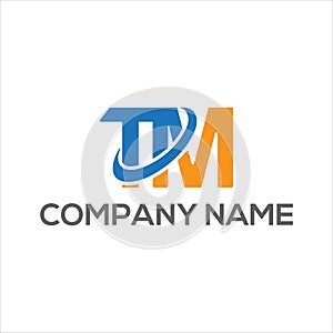 TM Creative Unique abstract modern geometric vector symbol font logo design