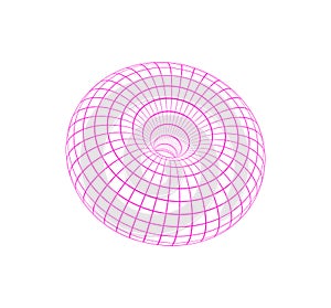 Y2k 3d Grid Donut Patch