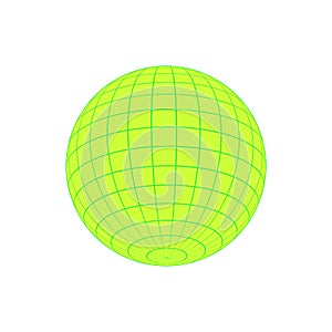 Y2k 3d Wireframe Ball Patch