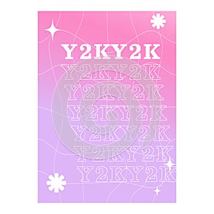 Y2K template gradient poster backgrounds