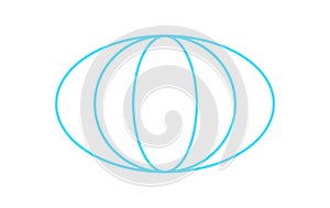 Y2k Wireframe Globe Icon