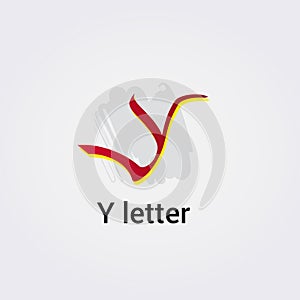 Y Letter Icon Design Single Isolated Logo Design Brand Corporate Identity Template Vector Monogram Emblem Illustration Brand