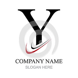 Y Letter Logo Template vector icon design