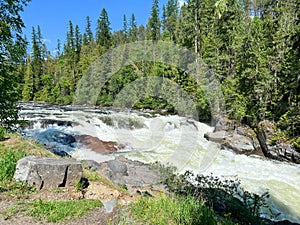 The Yaak River Falls near Libby, MT