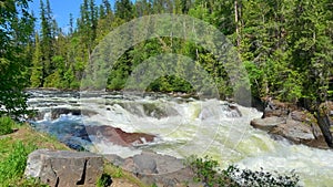 The Yaak River Falls near Libby, MT