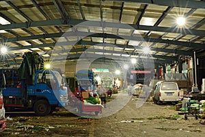 Yaan China-Vegetable market in the night