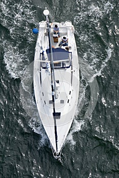 Yacht from Above